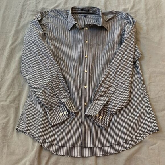 Chaps Stripe Button Up Dress Shirt - Picture 3 of 9